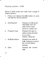 Preview for 18 page of Roberts Sports DAB 3 User Manual