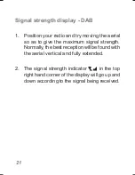 Preview for 22 page of Roberts Sports DAB 3 User Manual