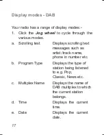 Предварительный просмотр 18 страницы Roberts Sports DAB Manual