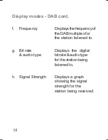 Предварительный просмотр 20 страницы Roberts Sports DAB Manual