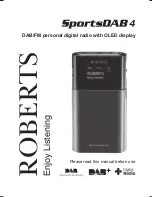 Предварительный просмотр 1 страницы Roberts SportsDAB 4 Manual