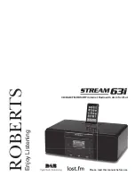 Roberts Stream 63I Manual preview