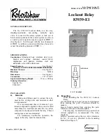 Robertshaw 83939-E1 Manual preview