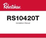 Robertshaw RS10420T Installation Manual preview