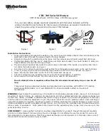 Preview for 2 page of Robertson Harness CRC 200 Series Quick Start Manual