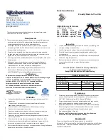 Robertson CRC 400 Series Quick Start Manual preview