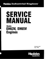 Предварительный просмотр 1 страницы Robin America EH63V Service Manual