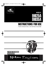 Robin America EHO25A Instructions For Use Manual preview