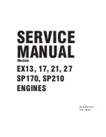 Robin America EX13 Service Manual preview