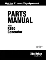 Robin America R650 Parts Manual preview