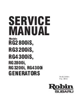 Preview for 1 page of Robin America RG2800i Service Service Manual