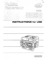 Preview for 1 page of Robin America RGB2510 Instructions For Use Manual