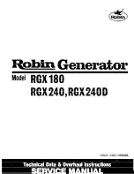 Robin America RGX180 Service Manual preview