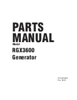 Preview for 1 page of Robin America RGX3600 Parts Manual