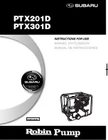 Robin America Robin Pump PTX201D Instructions For Use Manual preview