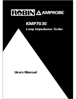 Preview for 1 page of Robin-Amprobe KMP7030 User Manual