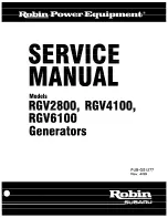 ROBIN POWER RGV2800 Service Manual preview