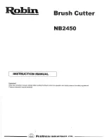 Robin NB2450 Instruction Manual preview