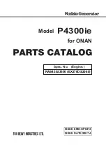 Robin Onan P4300ie Parts Catalog preview