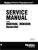 Предварительный просмотр 1 страницы Robin RGD2500 Service Manual