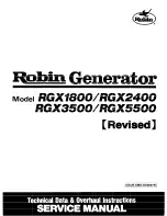 Robin RGX1800 Service Manual preview