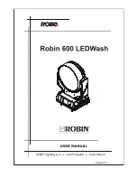 Preview for 1 page of Robin Robin 300 LEDWash User Manual