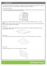 Preview for 7 page of ROBINHOOD OBD605K70W Installation And Operating Instructions Manual