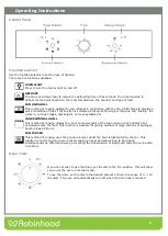 Preview for 8 page of ROBINHOOD OBD605K70W Installation And Operating Instructions Manual