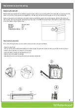 Предварительный просмотр 8 страницы ROBINHOOD RHBO77B Installation And Operating Instructions Manual