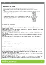 Preview for 6 page of ROBINHOOD RHCF100 Installation And Operating Instructions Manual