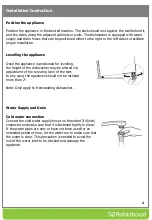 Предварительный просмотр 5 страницы ROBINHOOD RHDW4345W Installation And Operating Instructions Manual