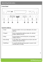 Предварительный просмотр 7 страницы ROBINHOOD RHDW4345W Installation And Operating Instructions Manual