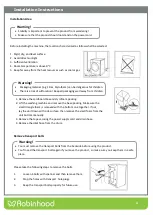 Preview for 6 page of ROBINHOOD RHFL6W Installation And Operating Instructions Manual