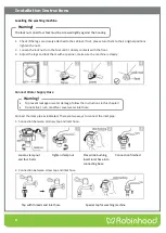 Preview for 7 page of ROBINHOOD RHFL6W Installation And Operating Instructions Manual