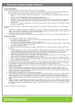 Preview for 14 page of ROBINHOOD RHSD7W Installation And Operating Instructions Manual