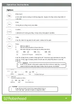 Preview for 12 page of ROBINHOOD RHTL55W Installation And Operating Instructions Manual