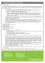 Preview for 19 page of ROBINHOOD RHTL55W Installation And Operating Instructions Manual