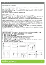 Предварительный просмотр 4 страницы ROBINHOOD RHUFD239W Installation And Operating Instructions Manual