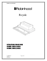 Предварительный просмотр 1 страницы ROBINHOOD Royale RR Series User Manual