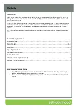 Preview for 2 page of ROBINHOOD RWE3CL6SS Installation And Operating Instructions Manual