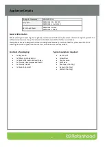 Preview for 4 page of ROBINHOOD RWE3CL6SS Installation And Operating Instructions Manual