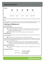 Preview for 9 page of ROBINHOOD RWE3CL6SS Installation And Operating Instructions Manual