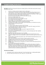 Preview for 3 page of ROBINHOOD RWK3CL6G Installation And Operating Instructions Manual