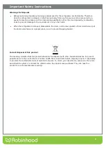 Preview for 4 page of ROBINHOOD VIVA VCF142 Installation And Operating Instructions Manual