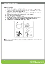 Preview for 10 page of ROBINHOOD WDCA845W Installation And Operating Instructions Manual