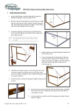 Предварительный просмотр 11 страницы Robinson Polytunnels 10ft Wide Polytunnel Assembly & Instruction Manual