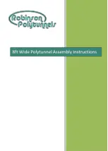 Robinson Polytunnels 8ft Wide Polytunnel Assembly Instructions Manual preview