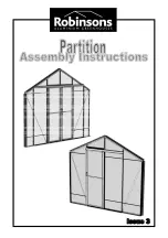 Robinson Partition Assembly Instructions Manual preview