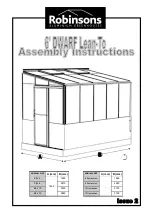 Preview for 1 page of Robinsons 6' DWARF Lean-To Assembly Instructions Manual