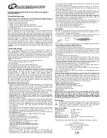 Предварительный просмотр 1 страницы Robitronic R01002 Instruction Manual